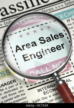 Area Sales Engineer Affitto adesso. 3D. Foto Stock