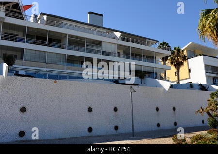 La nave di crociera appartamento edificio, Troufa architetto reale, Passeio Neptuno, Parque das Nacoes, Nazione Park, Lisbona, Portogallo Foto Stock