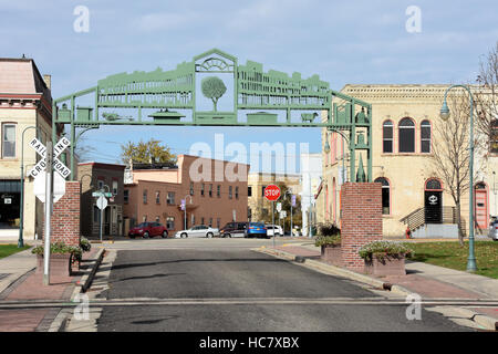 Lakefront Cravath Park di Whitewater, Wisconsin Foto Stock