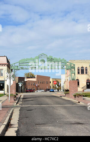 Lakefront Cravath Park di Whitewater, Wisconsin Foto Stock