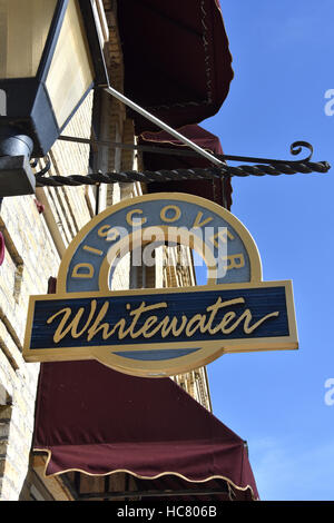 Il centro di Whitewater, Wisconsin Foto Stock