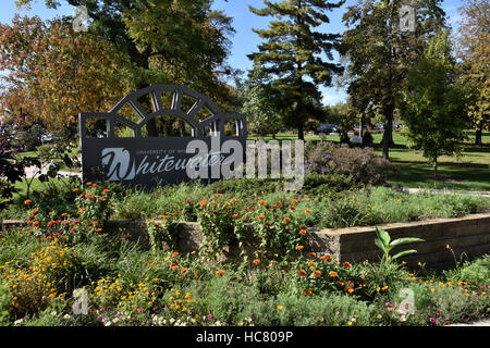 Università di Wisconsin - Whitewater accedi Whitewater, Wisconsin Foto Stock