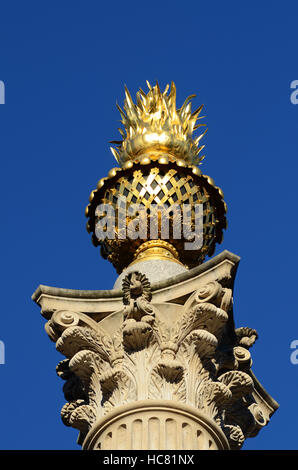 L'ananas. Il principale monumento di Paternoster square è il 75 ft (23m) tall Paternoster square Colonna, spesso denominato "ananas' Foto Stock