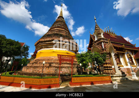 Wat Saen Muang Ma Luang (Wat Hua Khuang) Tempio in Chiang Mai Thailandia Foto Stock