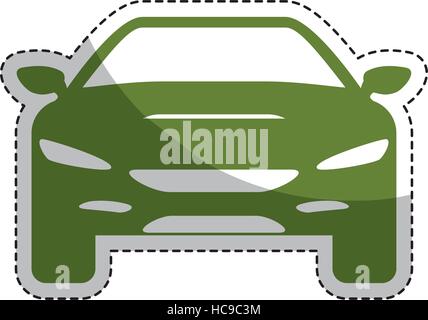 Auto frontview icon image Illustrazione Vettoriale