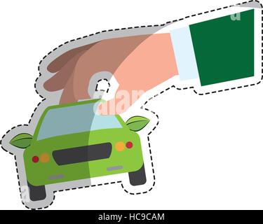 Auto frontview icon image Illustrazione Vettoriale