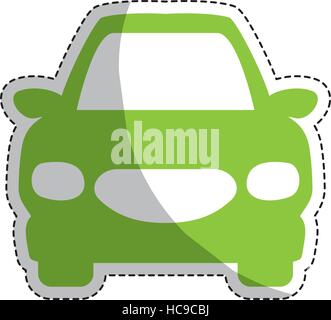 Auto frontview icon image Illustrazione Vettoriale