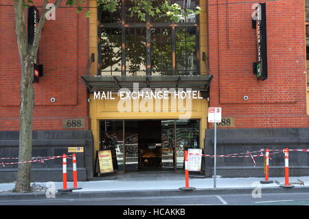 Scambio posta Hotel ristorante il CBD di Melbourne e il Victoria Australia Foto Stock