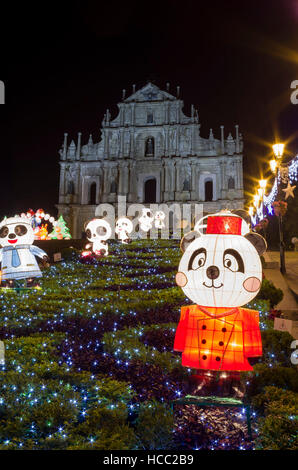Il famoso patrimonio - Rovine di San Paolo, Macao Foto Stock