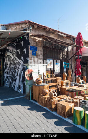 Israele, Tel Aviv-Yafo, shuk hapishpeshim mercato delle pulci Foto Stock