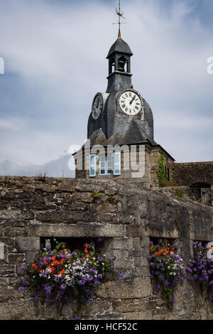 Il forte e la città murata a Concarneau, Bretagne, Francia Foto Stock