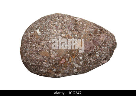 Pebble di conglomerato e Breccia Foto Stock