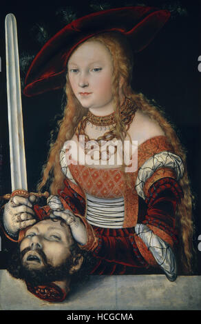 Lucas Cranach il Vecchio - Giuditta con la testa di Oloferne Foto Stock