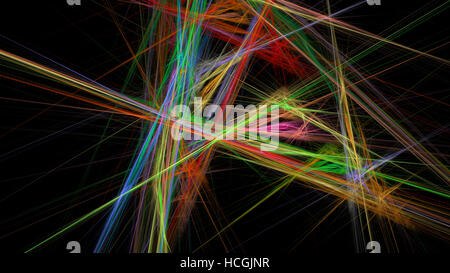 Le linee colorate sfondo astratto Foto Stock