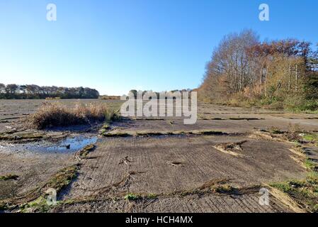 Abbandonato Wisley airfield Surrey UK Foto Stock