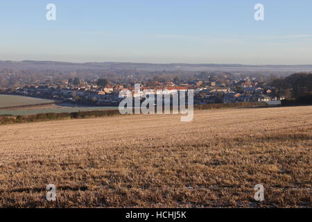 Una vista di un antico villaggio chiamato Purbrook appena a nord della città di Portsmouth boundry,2016 Foto Stock