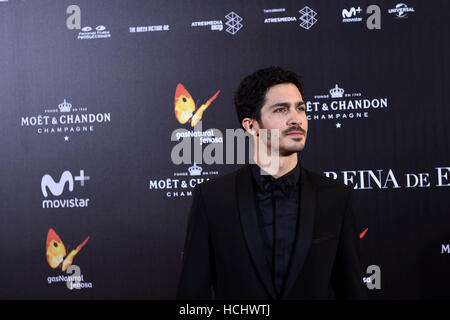 Attore Chino Darin durante la premiere del film "La regina di Spagna" a Madrid il giovedì 24 novembre 2016. Foto Stock