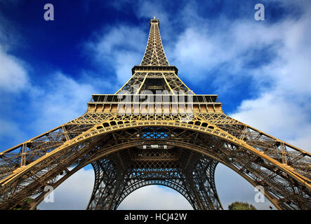 La Torre Eiffel, Parigi, Francia Foto Stock