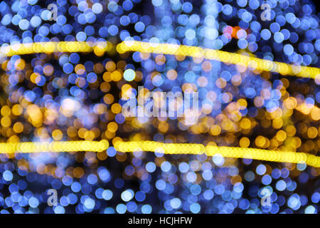 Abstract sfondo bokeh di fondo con decorazione vacanze sparkles Foto Stock
