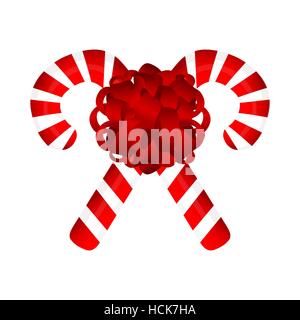 Dolce natalizio tradizionale candy Illustrazione Vettoriale