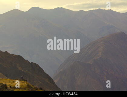 Il Canion del Colca Tramonto Foto Stock