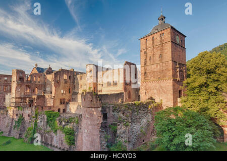 Castello di Heidelberg, Baden-Württemberg, Germania Foto Stock