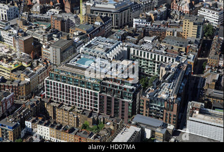 Vista aerea di Fitzroy posto a Fitzrovia, London, England, Regno Unito Foto Stock