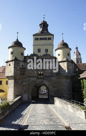 Ellinger tor, weißenburg in Bayern, weißenburg-gunzenhausen distretto, Media Franconia, Baviera, Germania Foto Stock