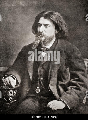 Alphonse Daudet, 1840 - 1897. Il romanziere francese. Foto Stock