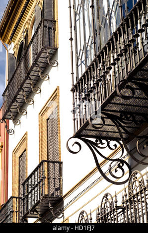 Il colofrul strade di Siviglia, Spagna Foto Stock