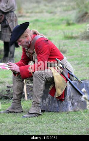 Sam Heughan e cast film Battaglia di Culloden scene per 'Outlander' dotate di: Sam Heughan dove: Scozia, Regno Unito quando: 25 Ago 2016 Foto Stock