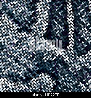 Mosaico di pelle di serpente Illustrazione Vettoriale