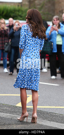 Il Duca e la Duchessa di Cambridge visita gli stewards Academy di Harlow, Essex. Dotato di: Catherine Duchessa di Cambridge, Kate Middleton dove: Harlow, Regno Unito quando: 16 Set 2016 Foto Stock