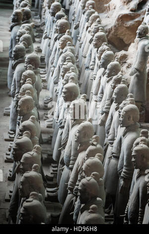 Museo dei Guerrieri di Terracotta, il mausoleo del primo imperatore di Qin, Xian, Provincia di Shaanxi, Cina Foto Stock