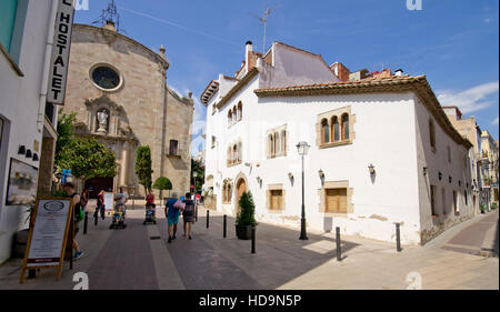 Tossa de Mar città vecchia Foto Stock