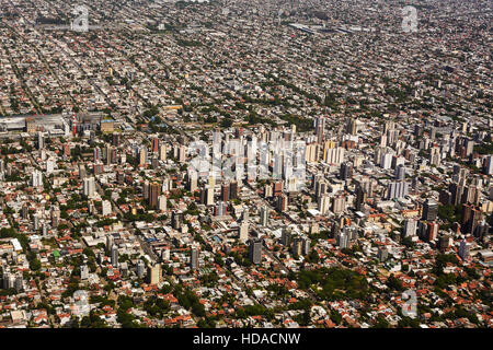 Grattacielo a Buenos Aires il modulo visualizza aereo (Argentina) Foto Stock