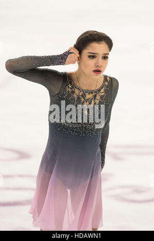 Evgenia Medvedeva (RUS), 10 dicembre 2016 - Pattinaggio di Figura : Evgenia Medvedeva della Russia compete nel Signore pattinaggio gratuito durante il ISU Grand Prix di Pattinaggio di Figura Final 2016 al Palais Omnisports Marseille Grand-Est a Marsiglia, Francia. (Foto di Enrico Calderoni/AFLO SPORT) Foto Stock