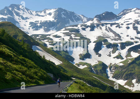 Grossglockner Strada alpina, Parco Nazionale degli Hohe Tauern, Salisburgo, Austria, Europa Foto Stock