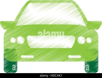 Auto frontview icon image Illustrazione Vettoriale