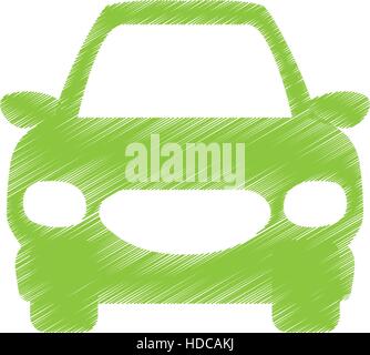 Auto frontview icon image Illustrazione Vettoriale