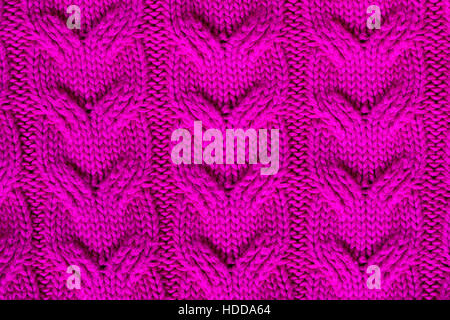 Dettaglio del cavo maglia sul ponticello di rosa Foto Stock