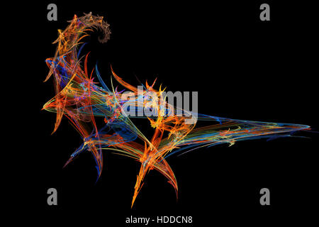 Le linee colorate abstract 3d sfondo Foto Stock