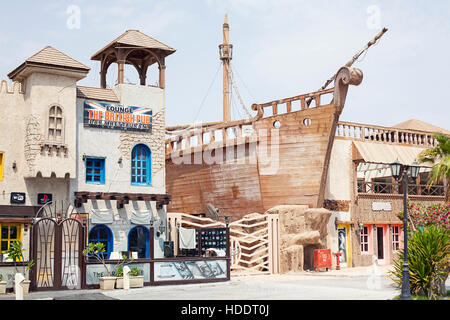 Egitto Sharm el sheikh - agosto 2016: ristorante pub fronte esterno senza persone. Africa Foto Stock