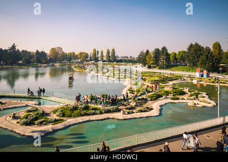 Bergamo, Italia - 30 Ottobre 2016: Leolandia è un parco di divertimenti famoso per la riproduzione in miniatura di Italia con 160 riproduzioni in scala di famou Foto Stock