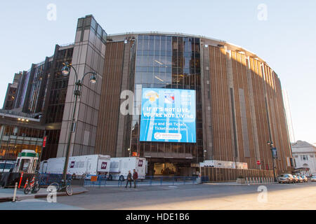 Il Madison Square Garden, MSG, Ottava Avenue, Manhattan, New York City, Stati Uniti d'America. Foto Stock