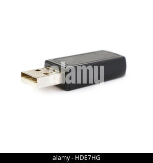 Unità di memoria flash o un ricevitore senza fili isolati su sfondo bianco Foto Stock