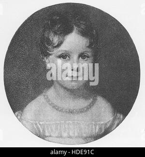 Ada Byron, Ada, contessa di Lovelace, Ada Lovelace come un bambino di età compresa tra i 4 Foto Stock