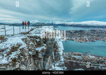 Città di Tromso in Norvegia Foto Stock