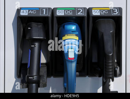 Stromtankstelle, Hauptstrasse, Schoeneberg, Berlino, Deutschland Foto Stock