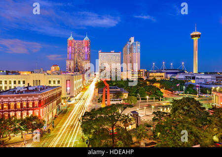 San Antonio, Texas, Stati Uniti d'America skyline. Foto Stock